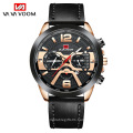 VAVA VOOM 230 Casual Sport Watches for Men Blue Luxury Military Leather Wrist Watch Man Quartz Clock Fashion Wristwatch